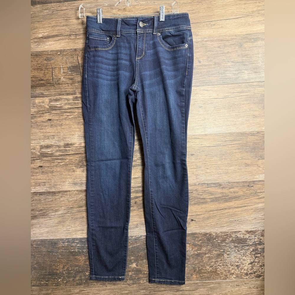 No Boundaries Deep Indigo‎ Women's Mid Rise Skinny Jeans